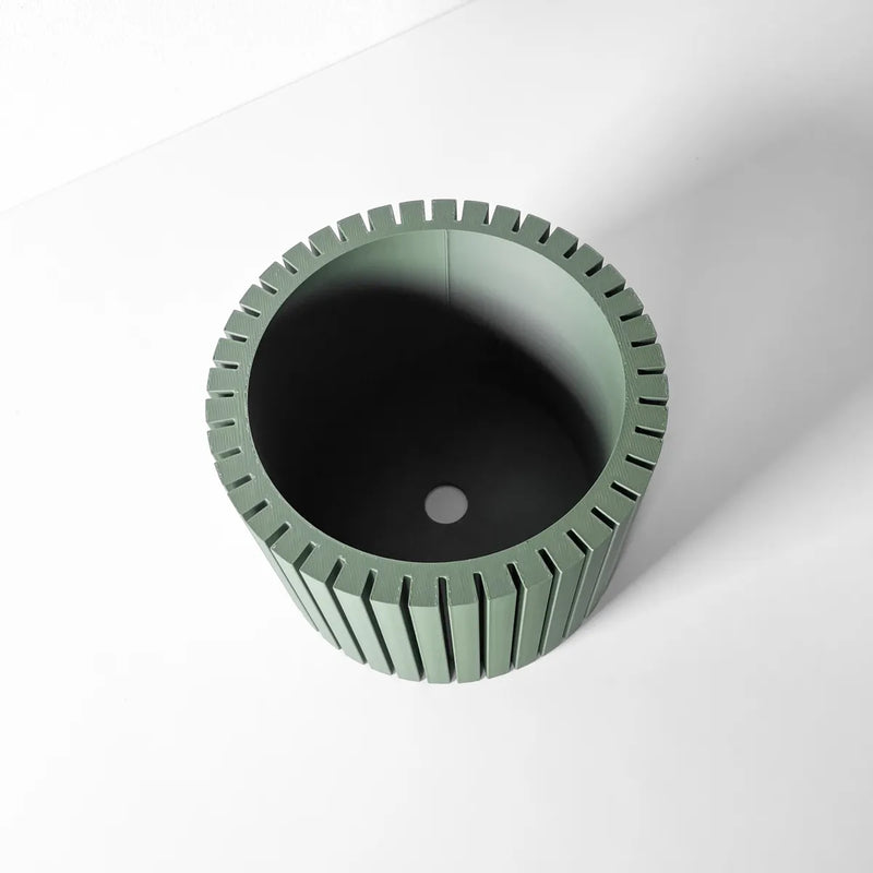 Load image into Gallery viewer, The Zelno Planter Pot with Drainage Tray | Modern and Unique Home Decor for Plants and Succulents
