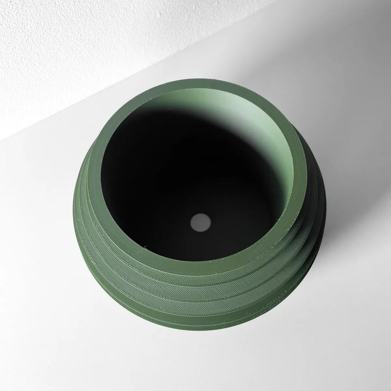 Load image into Gallery viewer, The Harno Planter Pot with Drainage Tray | Modern and Unique Home Decor for Plants and Succulents
