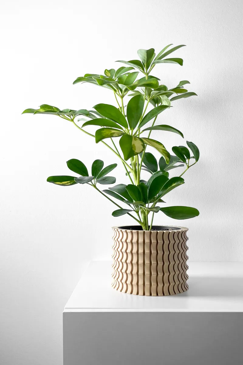 Load image into Gallery viewer, The Tulam Planter Pot with Drainage Tray | Modern and Unique Home Decor for Plants and Succulents
