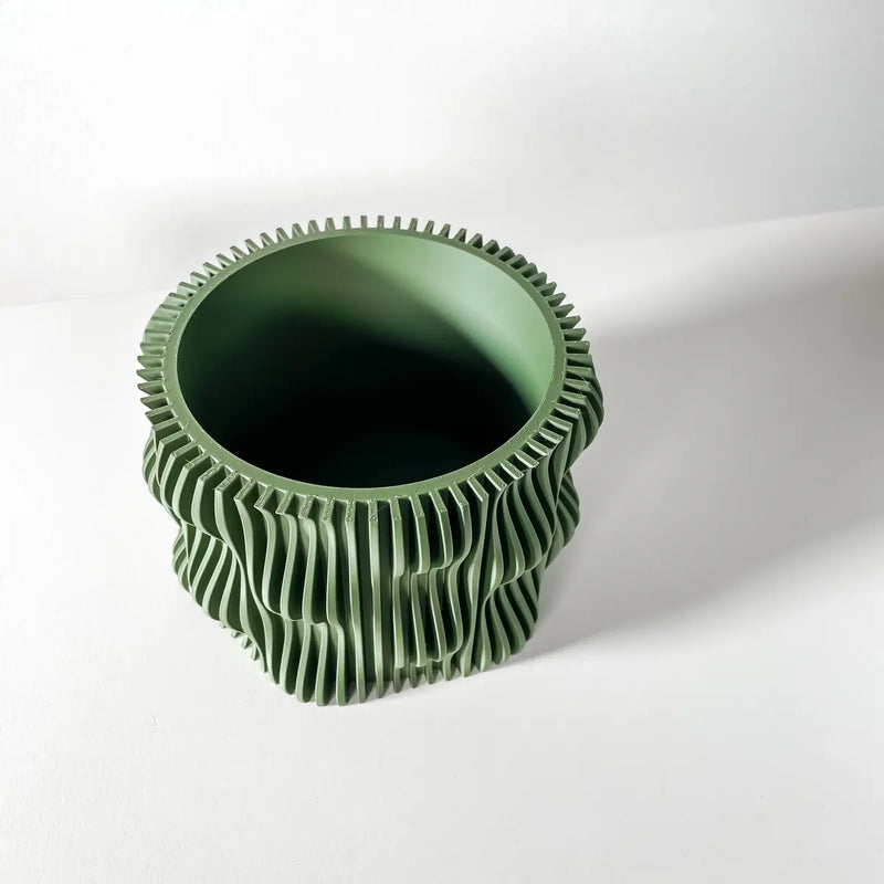 Load image into Gallery viewer, The Muxel Planter Pot with Drainage Tray | Modern and Unique Home Decor for Plants and Succulents
