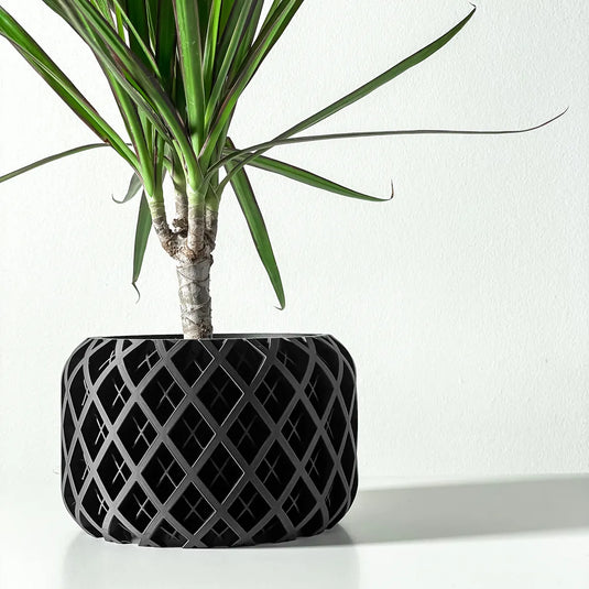 The Torio Planter Pot with Drainage Tray | Modern and Unique Home Decor for Plants and Succulents