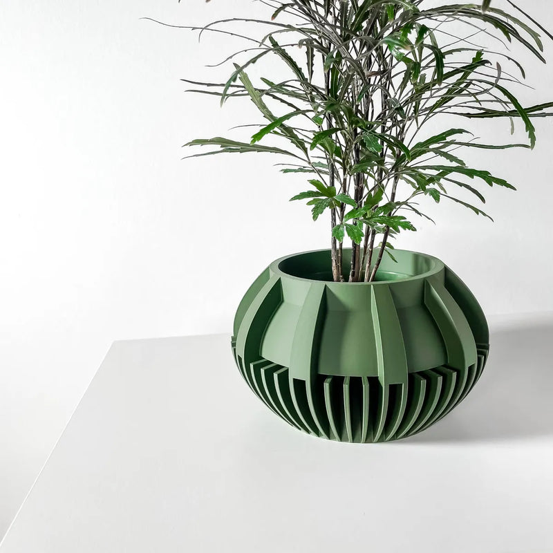 Load image into Gallery viewer, The Loso Planter Pot with Drainage Tray | Modern and Unique Home Decor for Plants and Succulents
