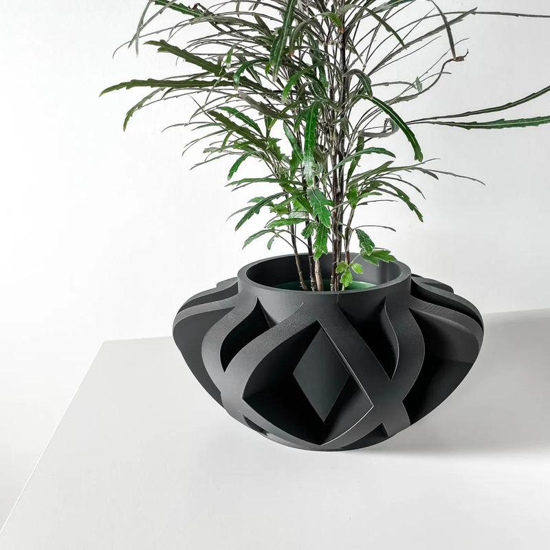 Load image into Gallery viewer, The Sono Planter Pot with Drainage Tray | Modern and Unique Home Decor for Plants and Succulents
