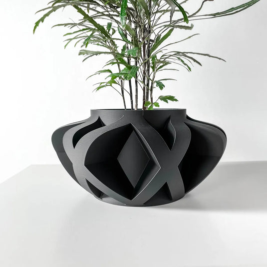 The Sono Planter Pot with Drainage Tray | Modern and Unique Home Decor for Plants and Succulents