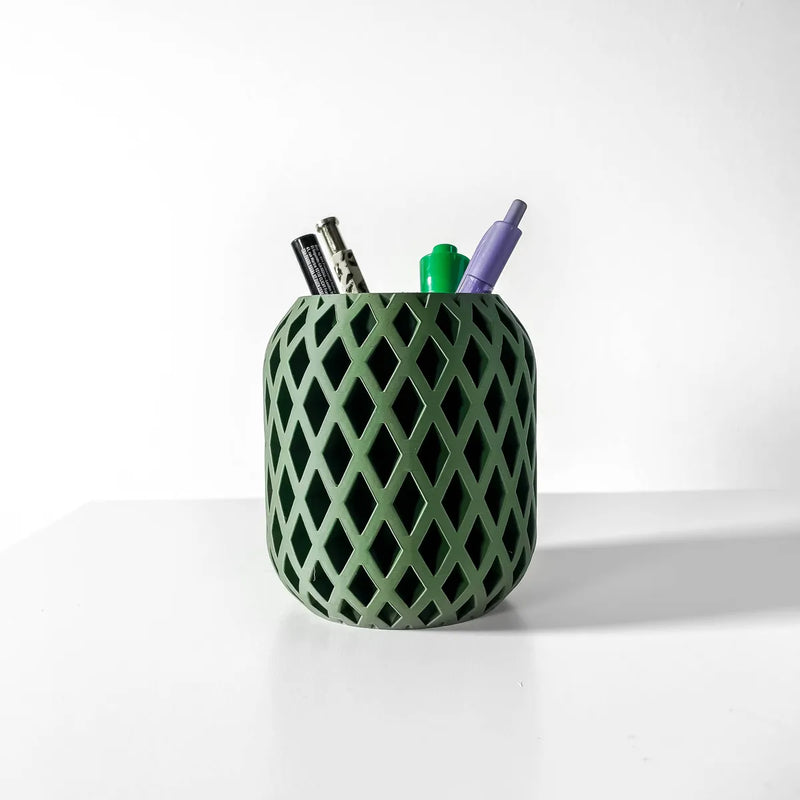 Load image into Gallery viewer, The Atila Pen Holder | Desk Organizer and Pencil Cup Holder | Modern Office and Home Decor
