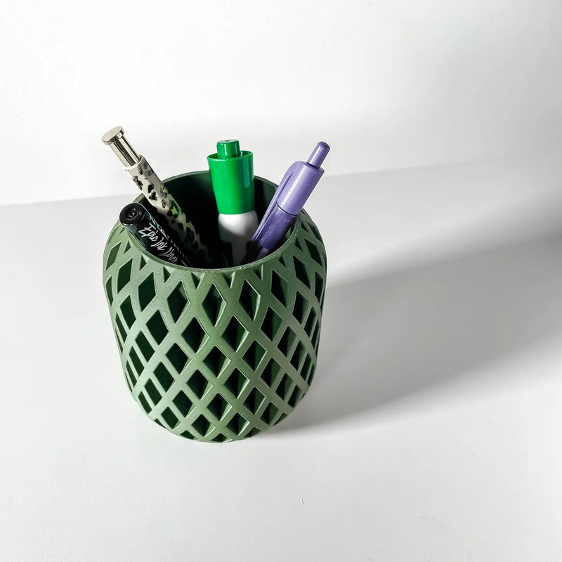 Load image into Gallery viewer, The Atila Pen Holder | Desk Organizer and Pencil Cup Holder | Modern Office and Home Decor

