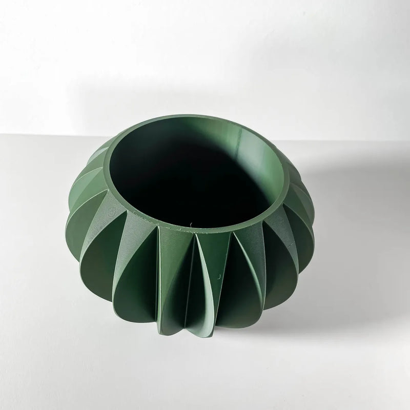 Load image into Gallery viewer, The Kire Planter Pot with Drainage Tray | Modern and Unique Home Decor for Plants and Succulents
