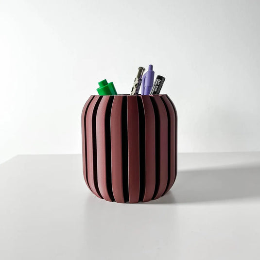 The Unra Pen Holder | Desk Organizer and Pencil Cup Holder | Modern Office and Home Decor
