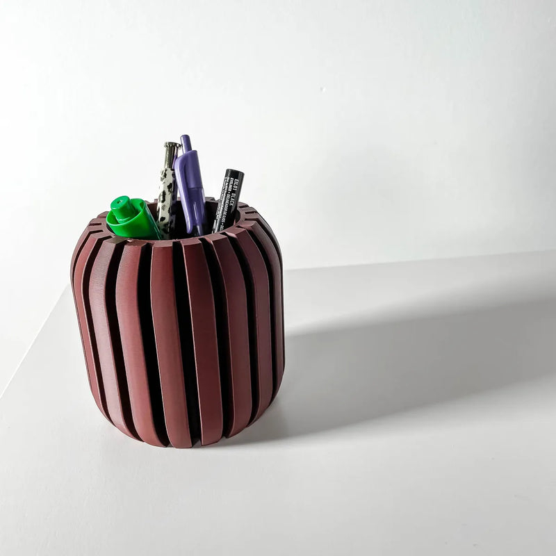 Load image into Gallery viewer, The Unra Pen Holder | Desk Organizer and Pencil Cup Holder | Modern Office and Home Decor

