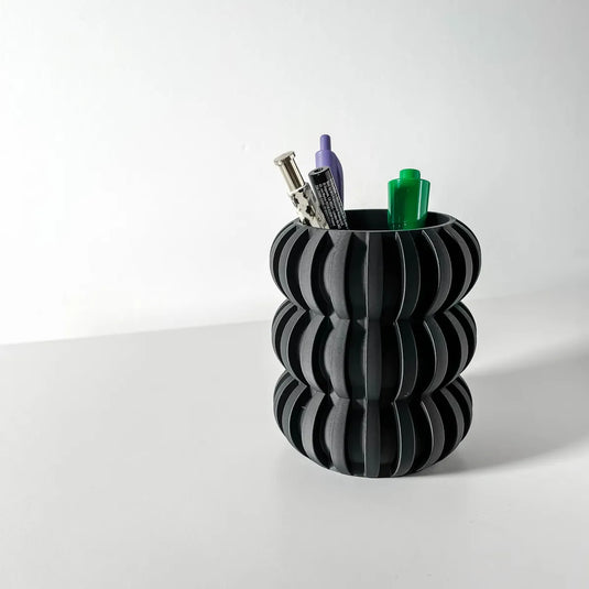 The Renio Pen Holder | Desk Organizer and Pencil Cup Holder | Modern Office and Home Decor