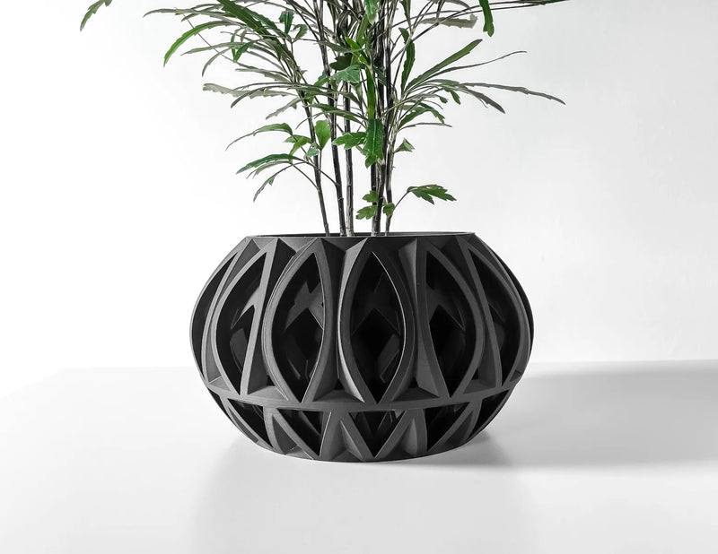 Load image into Gallery viewer, The Ando Planter Pot with Drainage Tray | Modern and Unique Home Decor for Plants and Succulents
