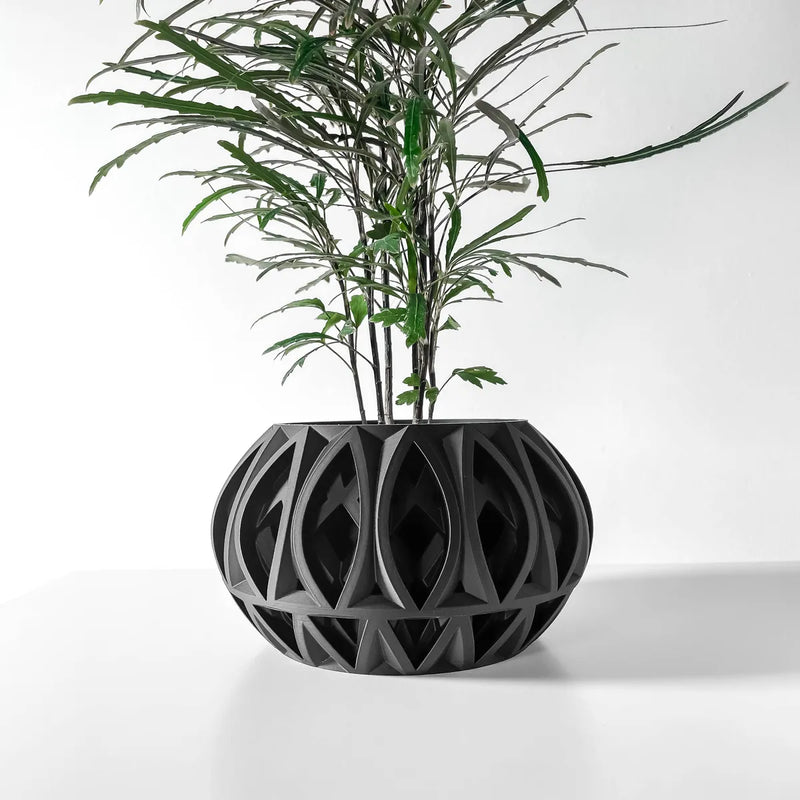 Load image into Gallery viewer, The Ando Planter Pot with Drainage Tray | Modern and Unique Home Decor for Plants and Succulents
