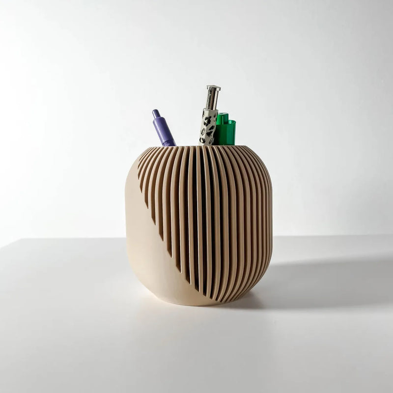 Load image into Gallery viewer, The Olas Pen Holder | Desk Organizer and Pencil Cup Holder | Modern Office and Home Decor
