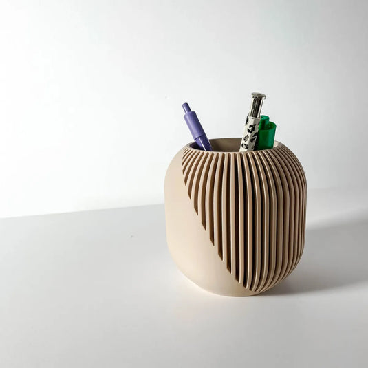 The Olas Pen Holder | Desk Organizer and Pencil Cup Holder | Modern Office and Home Decor
