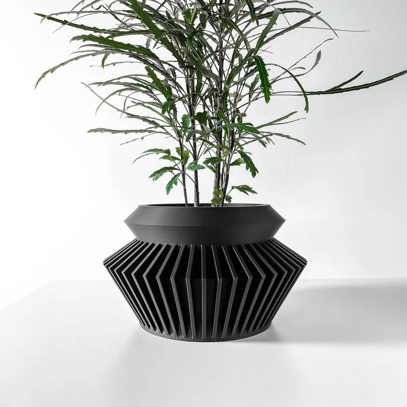 Load image into Gallery viewer, The Quano Planter Pot with Drainage Tray | Modern and Unique Home Decor for Plants and Succulents
