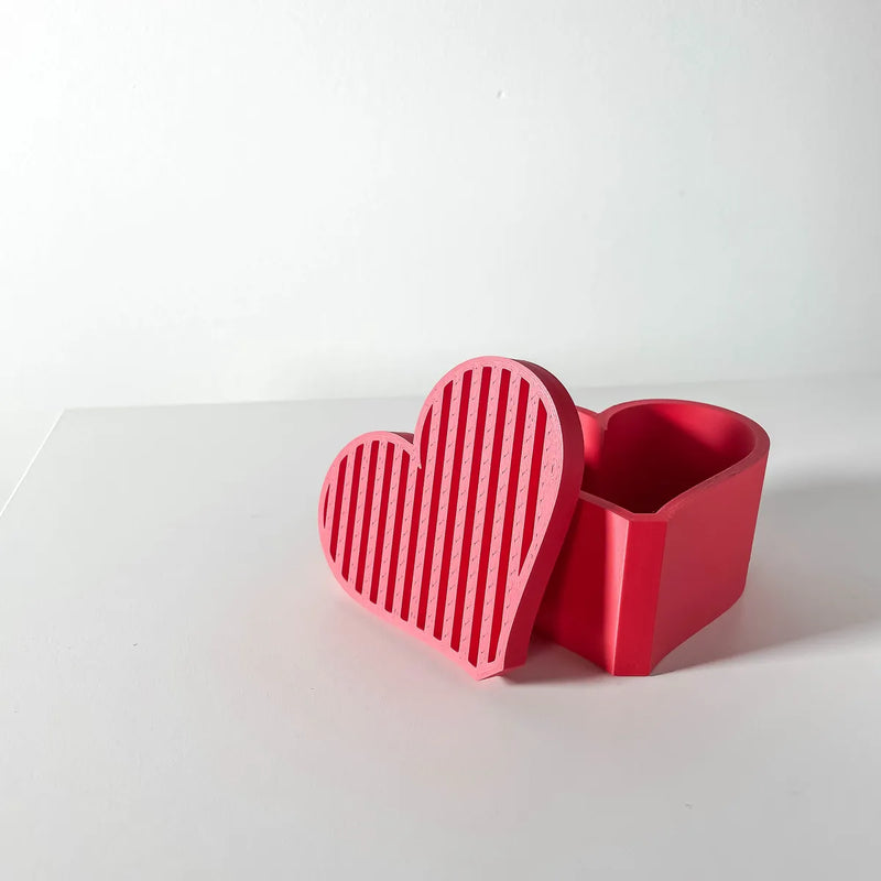 Load image into Gallery viewer, Heart Storage Container | Desk Organizer and Misc Holder | Modern Office and Home Decor
