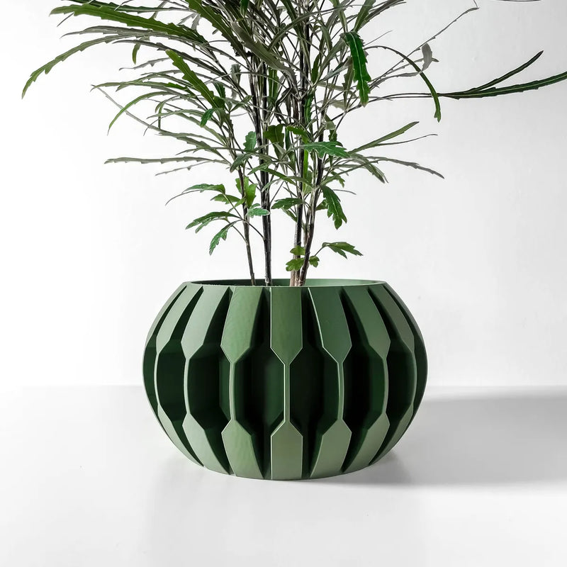 Load image into Gallery viewer, The Gervi Planter Pot with Drainage Tray | Modern and Unique Home Decor for Plants and Succulents
