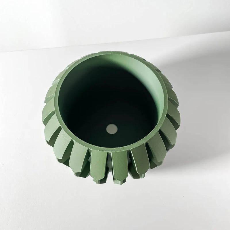 Load image into Gallery viewer, The Gervi Planter Pot with Drainage Tray | Modern and Unique Home Decor for Plants and Succulents
