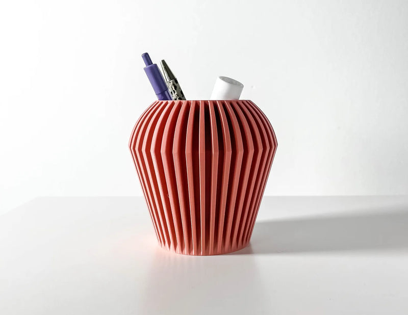 Load image into Gallery viewer, The Taso Pen Holder | Desk Organizer and Pencil Cup Holder | Modern Office and Home Decor
