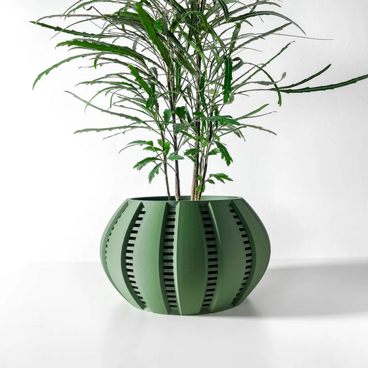 The Balu Planter Pot with Drainage Tray | Modern and Unique Home Decor for Plants and Succulents
