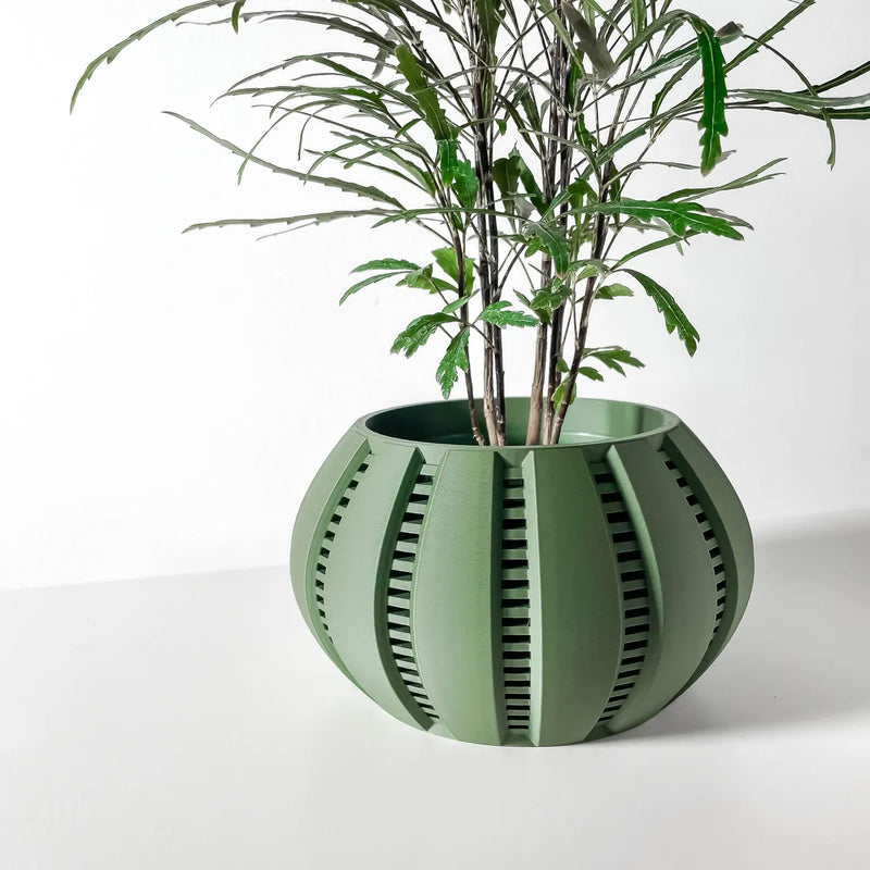 Load image into Gallery viewer, The Balu Planter Pot with Drainage Tray | Modern and Unique Home Decor for Plants and Succulents
