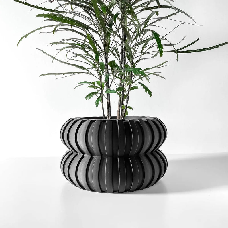 Load image into Gallery viewer, The Wali Planter Pot with Drainage Tray | Modern and Unique Home Decor for Plants and Succulents
