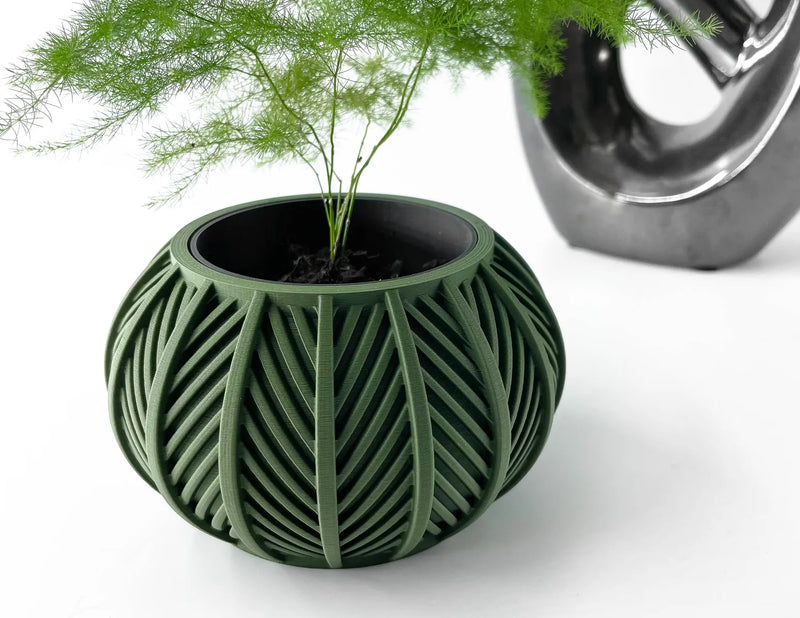 Load image into Gallery viewer, The Lorv Planter Pot with Drainage Tray | Modern and Unique Home Decor for Plants and Succulents
